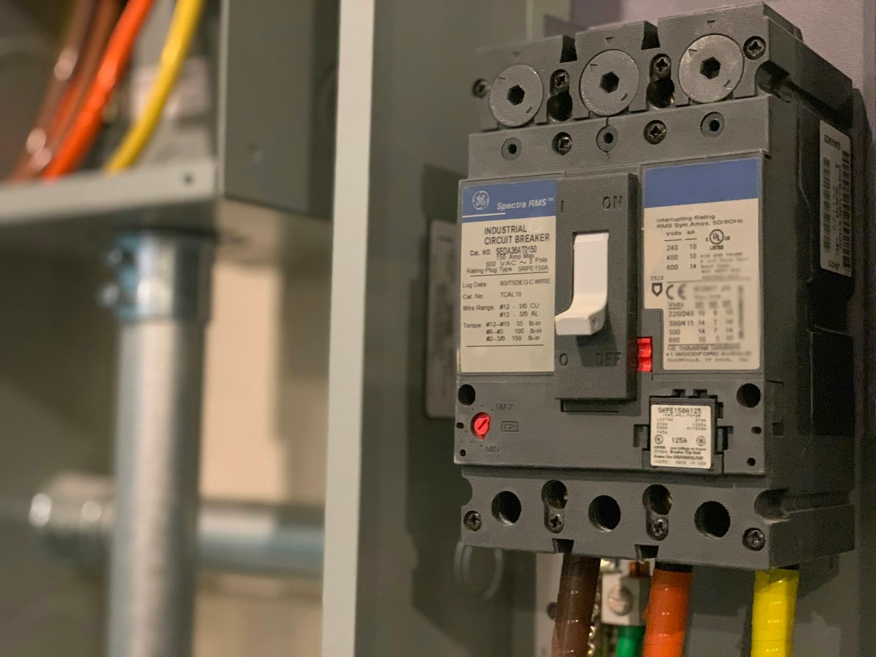 Electrical installation being reviewed during a safety audit