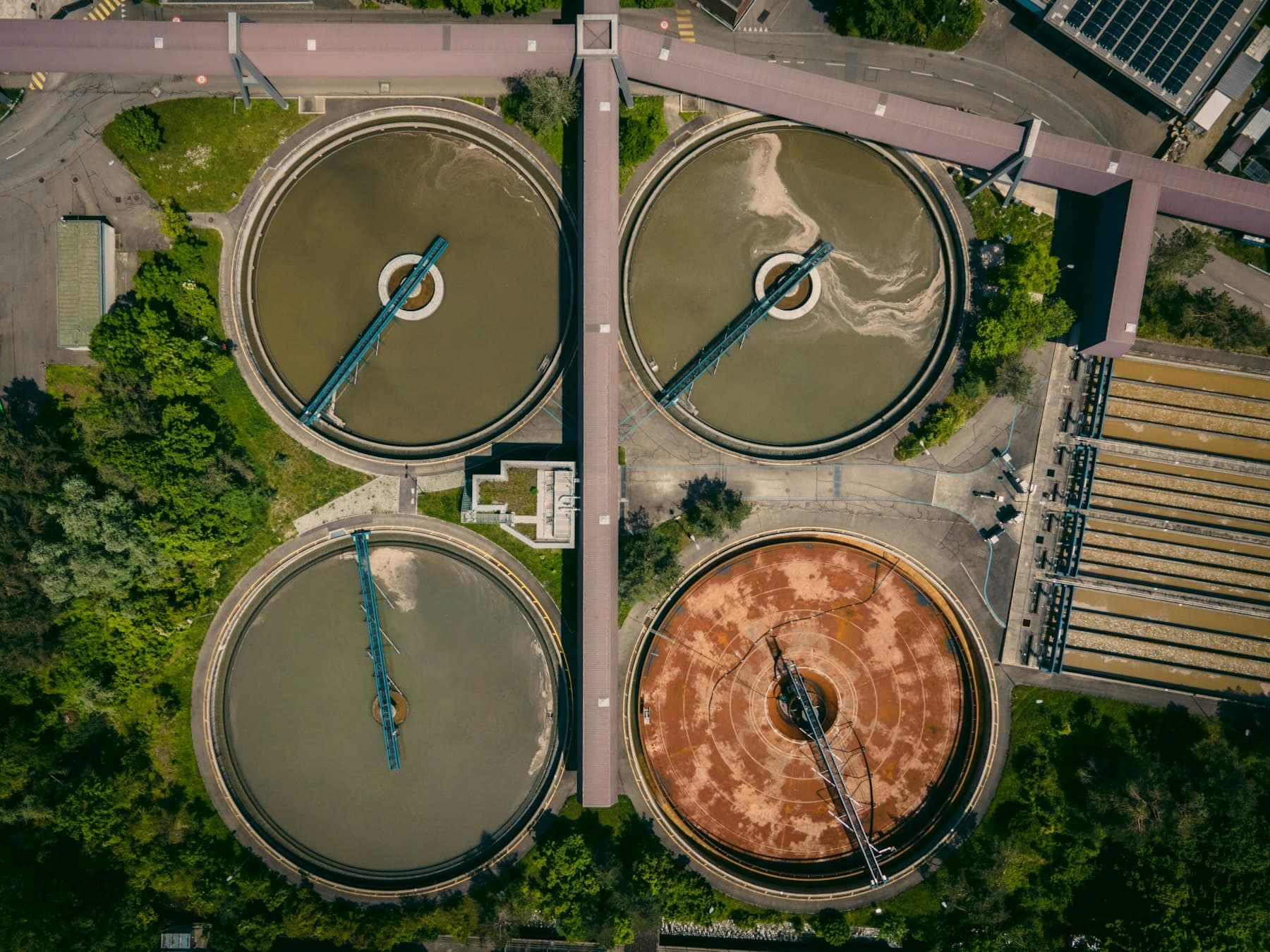 Effluent treatment plant at an industrial facility